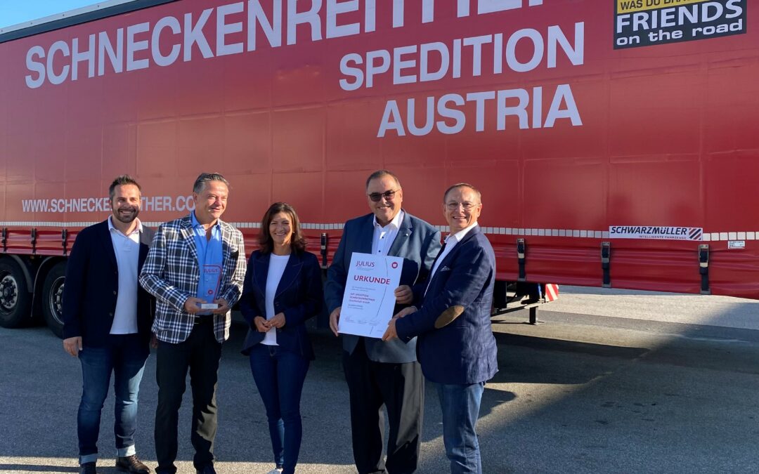 Spedition Schneckenreither receives the JULIUS award